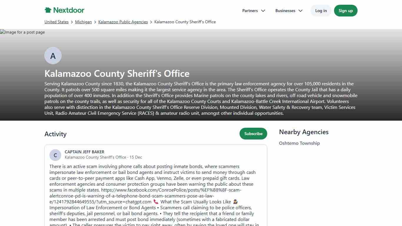 Kalamazoo County Sheriff's Office - 639 updates